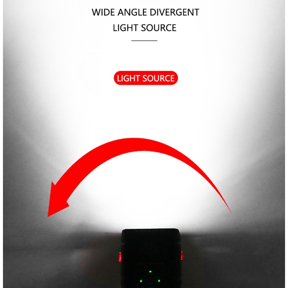 Đèn pin phía trước xe đạp siêu sáng dùng pin sạc T6 LED 10W, đèn pin xe đạp nhỏ gọn, tiện dụng