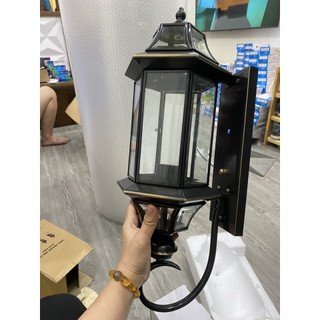 Đèn Tường Đồng - Đen - Kèm Bóng