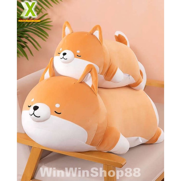 Gấu Bông Chó Corgi Nằm Mông To Dễ Thương Cao Cấp