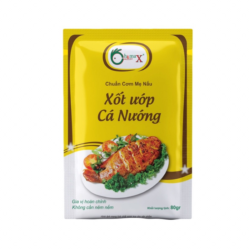 Gia vị hoàn chỉnh xốt ướp cá nướng Chimax 80g