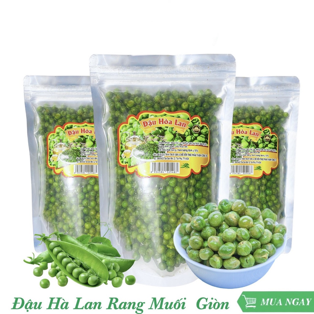 1kg đậu hà lan sấy giòn
