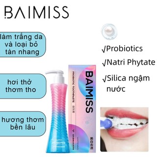 Trắng răng Giảm hôi miệng BAIMISS trắng răng Kem đánh răng Kem đánh răng làm trắng và xóa vết ố 210