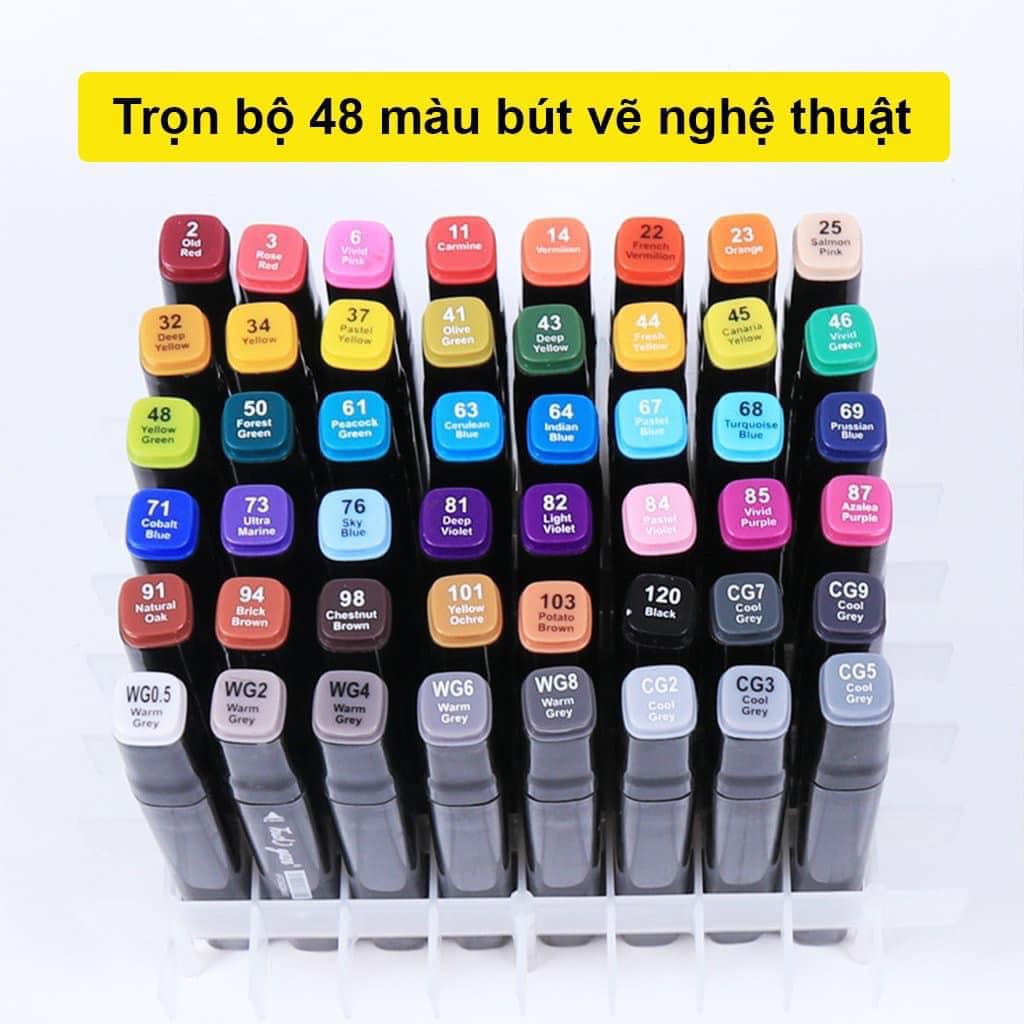 Bộ màu dạ Touch 48 màu tô 2 đầu SALE shock