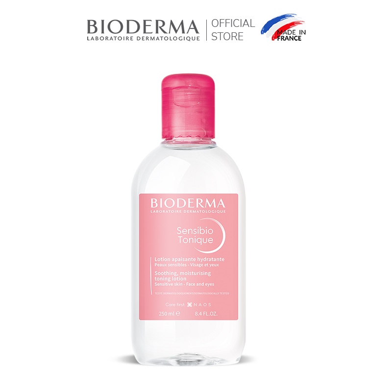 Dung dịch cân bằng dưỡng ẩm và làm dịu da Bioderma Sensibio Tonique - 250ml