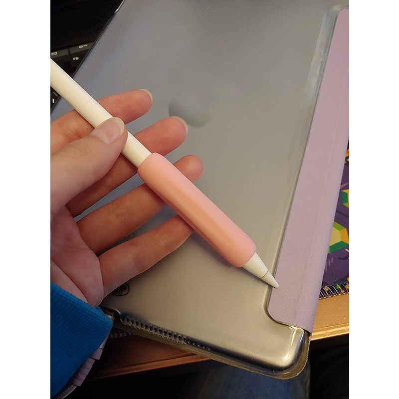 Set 3 vỏ cầm bút gel silica chống trượt cho Pencil 1 Pencil 2 Silicone Case Grip Holder
