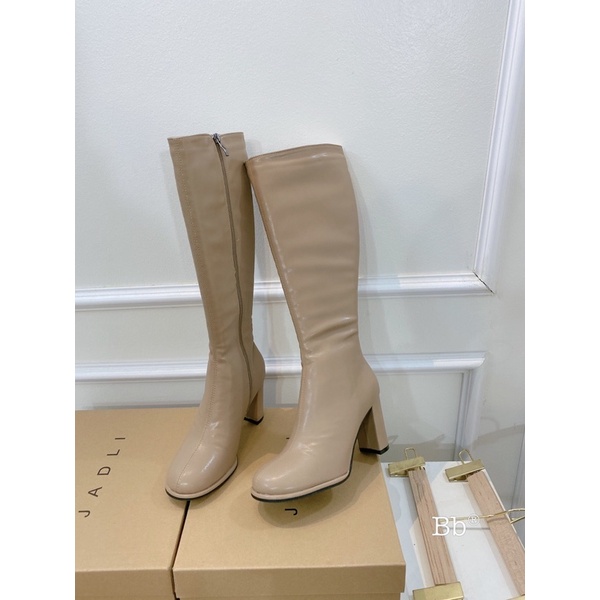 Bốt mũi tròn đi dưới gối MJIN phom ôm chân