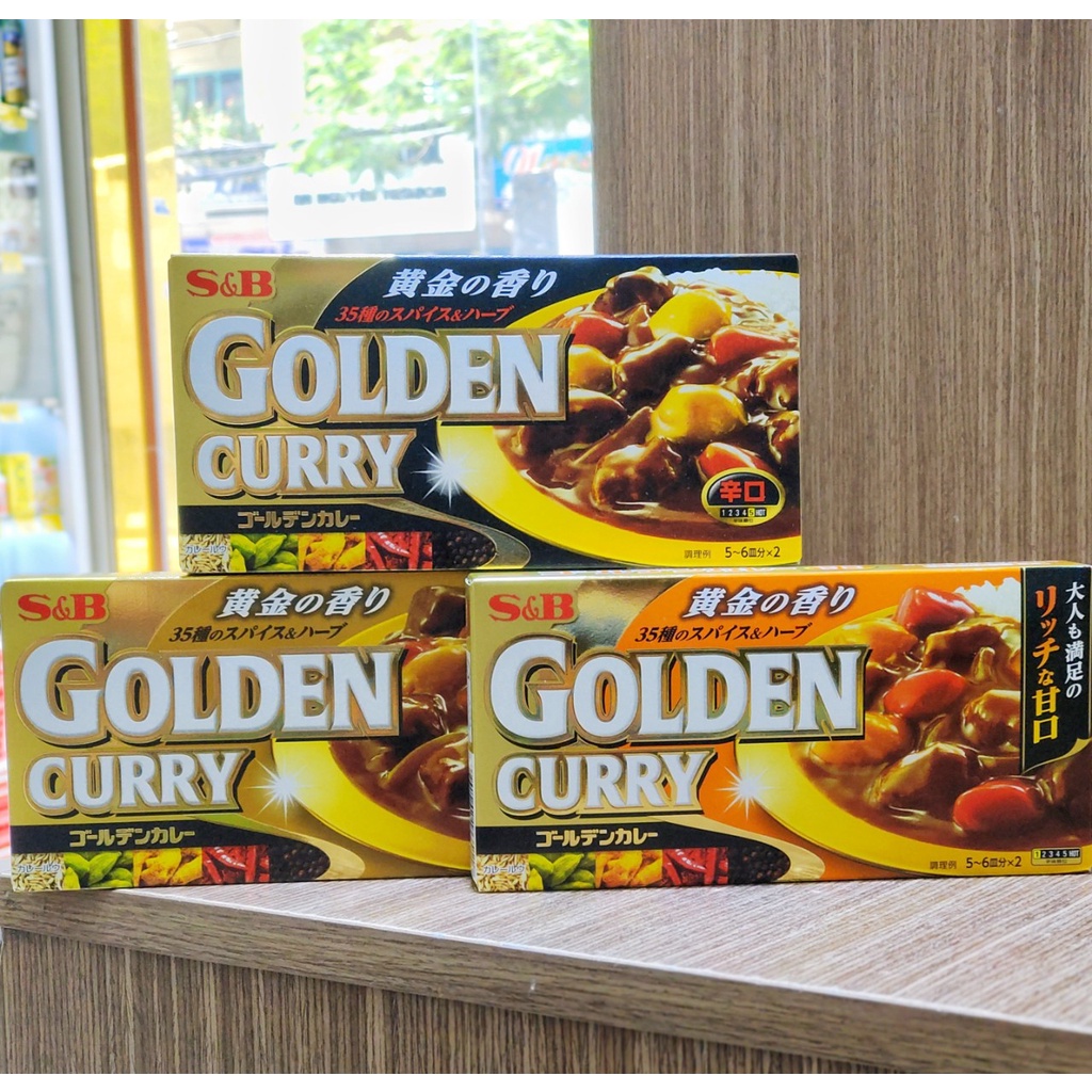 Viên Cà Ri Nhật S&B Golden Curry 198gr