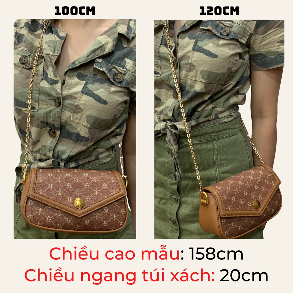 Dây túi xách thay thế, dây xích túi xách Tobun Fashion khoá tôm hùm chiều dài 20cm, 100cm và 120cm
