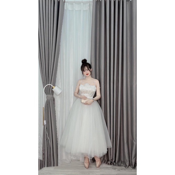 ĐẦM LƯỚI LÓT PHI TÙNG 3 LỚP CỰC XINH CÓ MÚT KÈM BÔNG GHIM UP