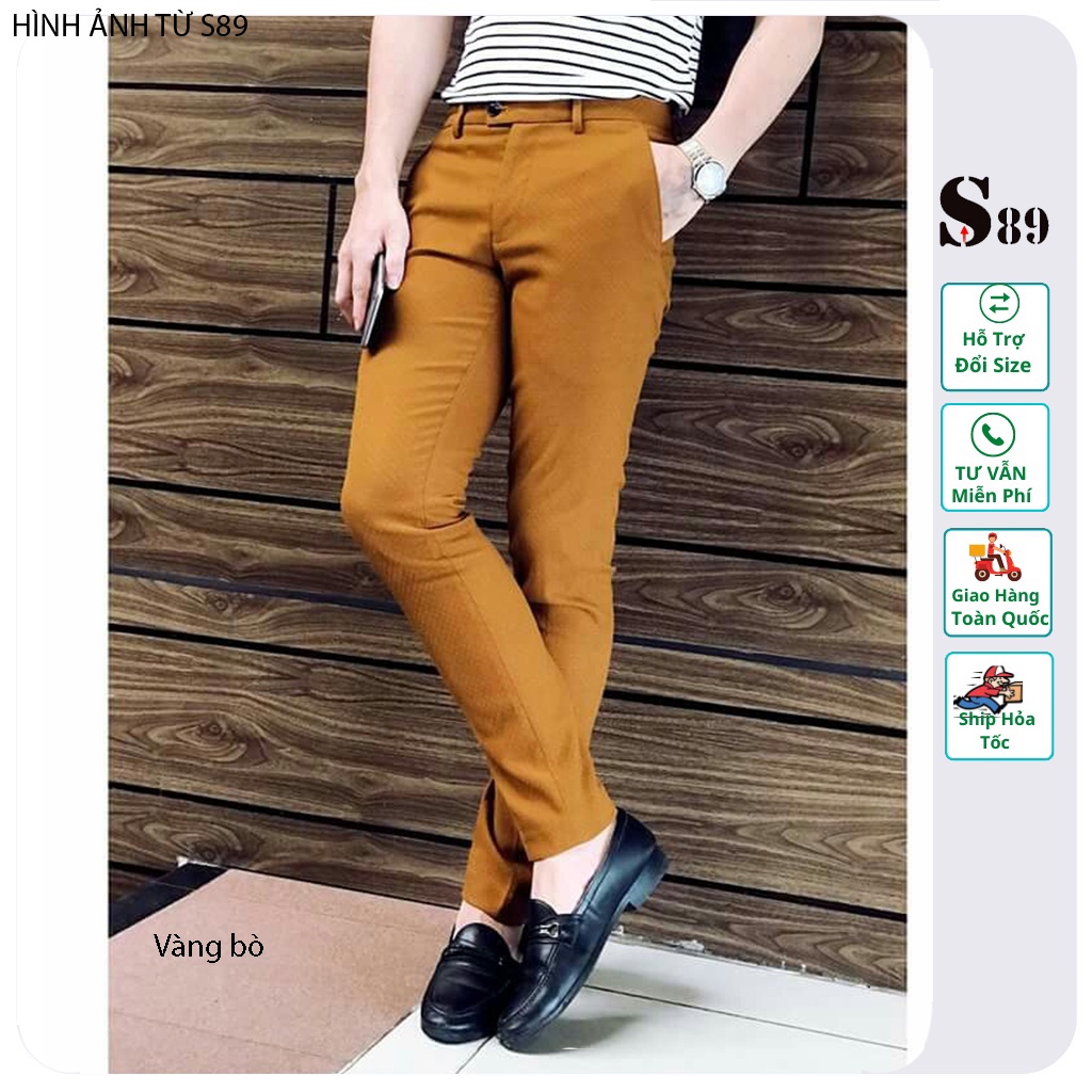 Quần tây nam T-Max nhiều màu vải co giãn nhẹ dể phối đồ - thơi trang nam trẻ trung căn bản S89