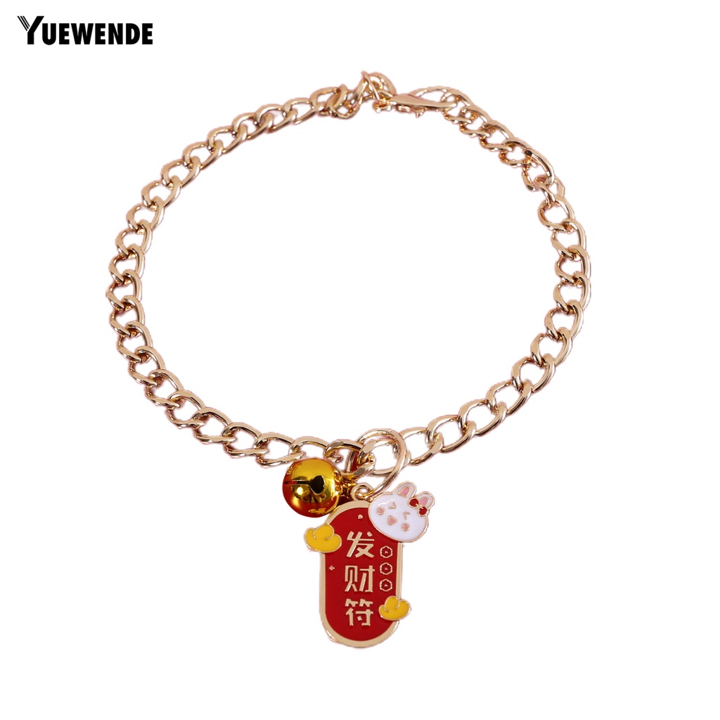 Vòng Cổ Họa Tiết Năm Mới Chống Mài Mòn Cho Thú Cưng