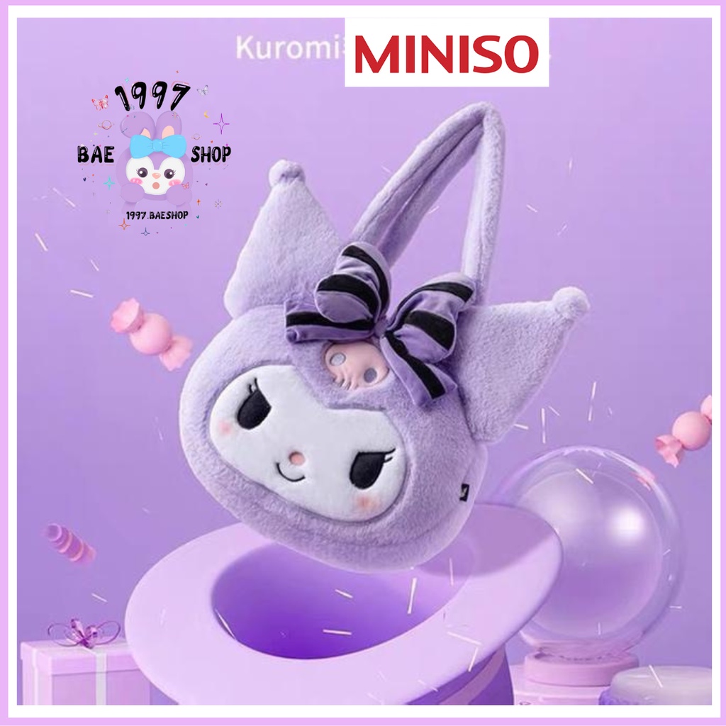 Túi xách lông Kuromi màu tím hot trend mới nhất