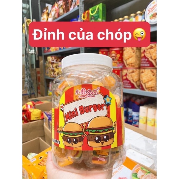 ( Lẻ 1 viên ) Kẹo Dẻo Hamburger Mini Hộp