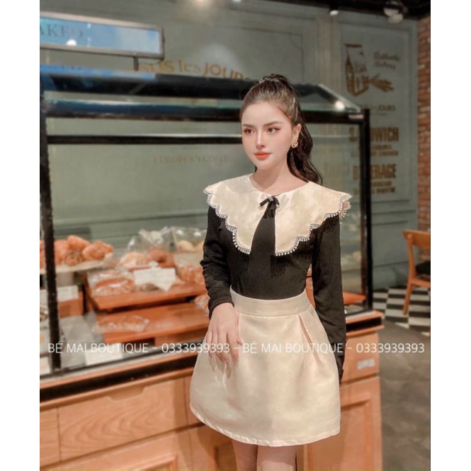 Áo sơ mi cổ cánh tiên QCL1