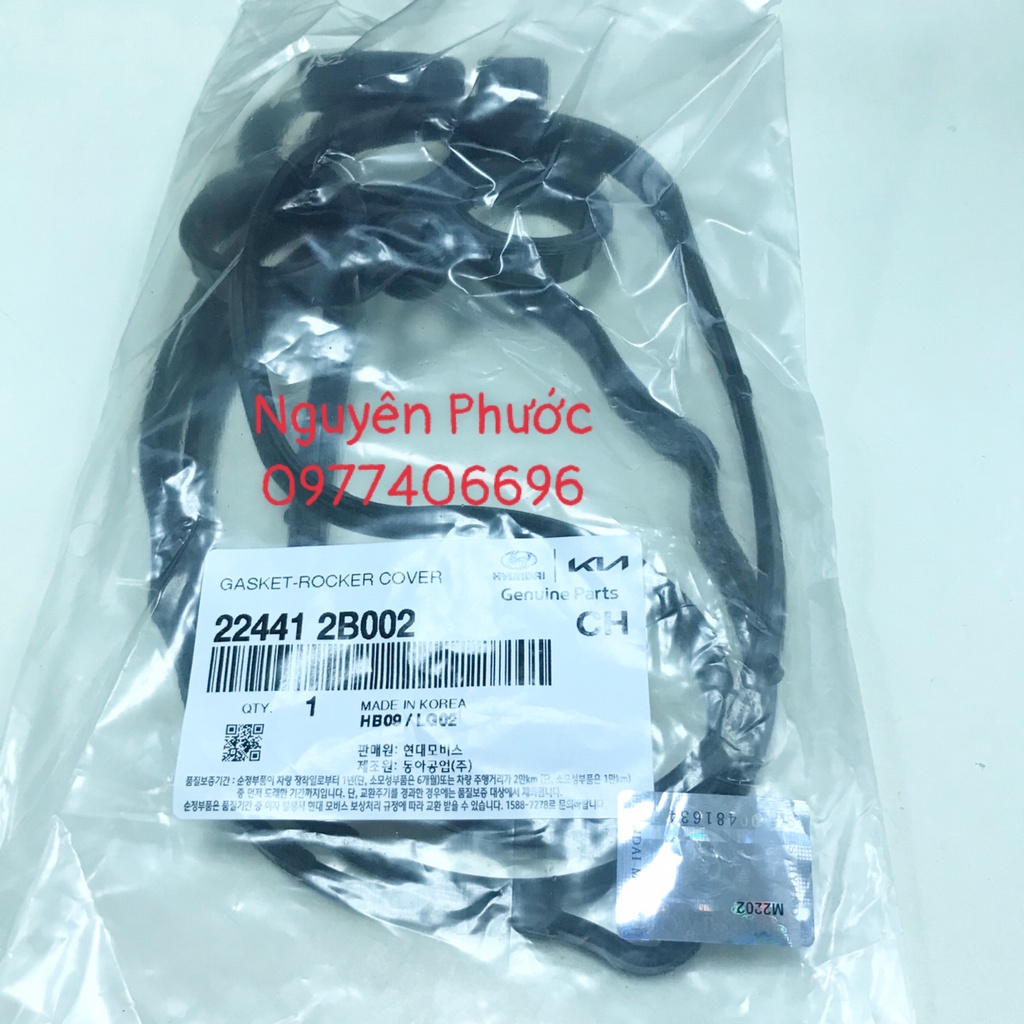 224412B002 Gioăng nắp giàn cò HYUNDAI/KIA hàng chính hãng