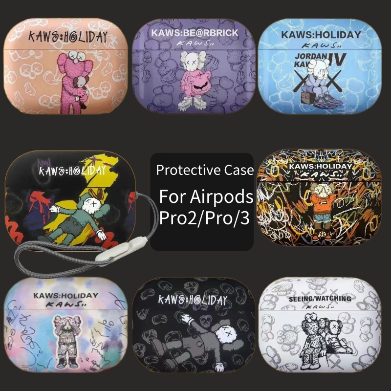 Vỏ Bảo Vệ Hộp Sạc Tai Nghe Airpods Pro 2 / Airpods Pro Bằng TPU Mềm Hình KAWS Thời Trang