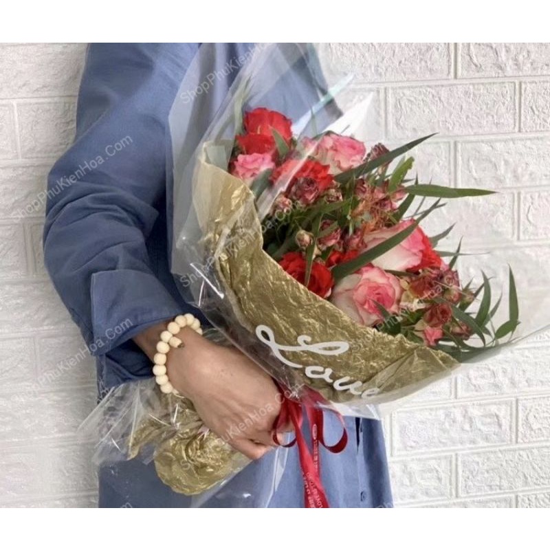 GIẤY GƯƠNG GÓI HOA TRONG SUỐT - GIẤY BÓNG KÍNH BÓ HOA, GÓI KẸO, GÓI BÁNH...