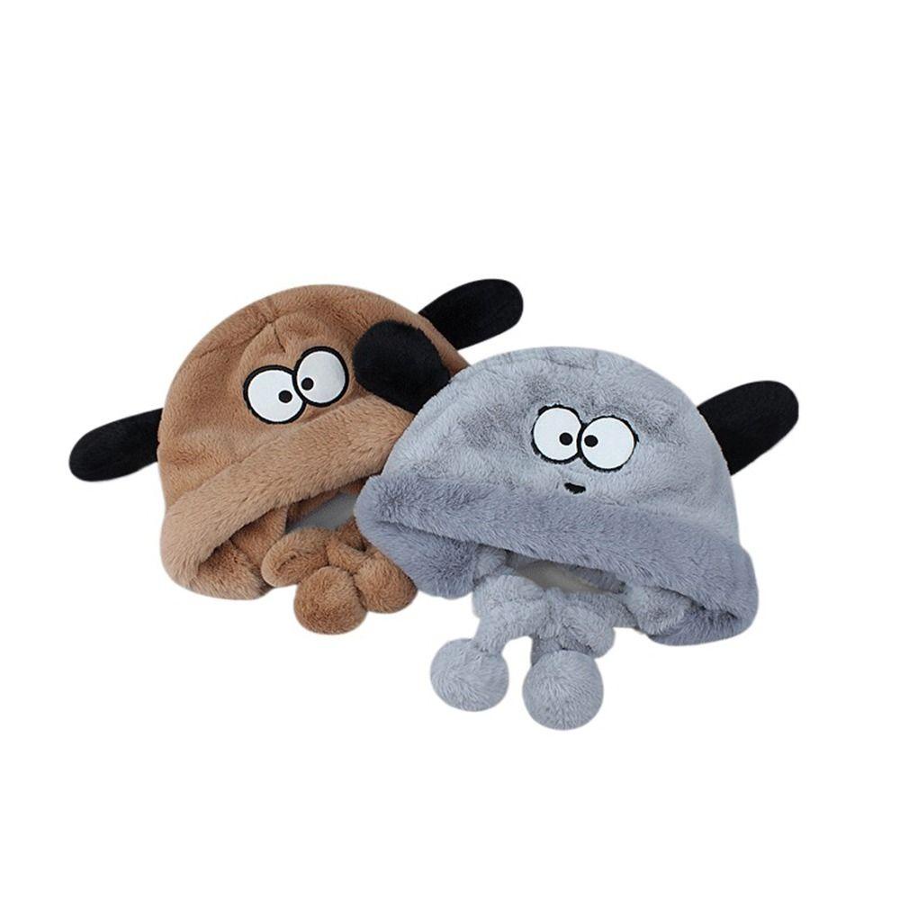 Mũ Trùm Đầu Mềm Mại Dày Dặn Chống Gió In Họa Tiết Hoạt Hình Dành Cho Nam Nữ