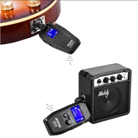 Bộ Thu Phát Tín Hiệu Âm Thanh Không Dây Aroma ARG-06 Cho Nhạc Cụ Guitar, Organ, Violin, Piano