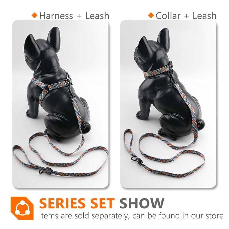 HamshMoc Vòng Cổ Và Dây Dắt Chó Đi Dạo Mềm Mại Có Thể Điều Chỉnh Cho Chó Cỡ Nhỏ / Vừa / Lớn