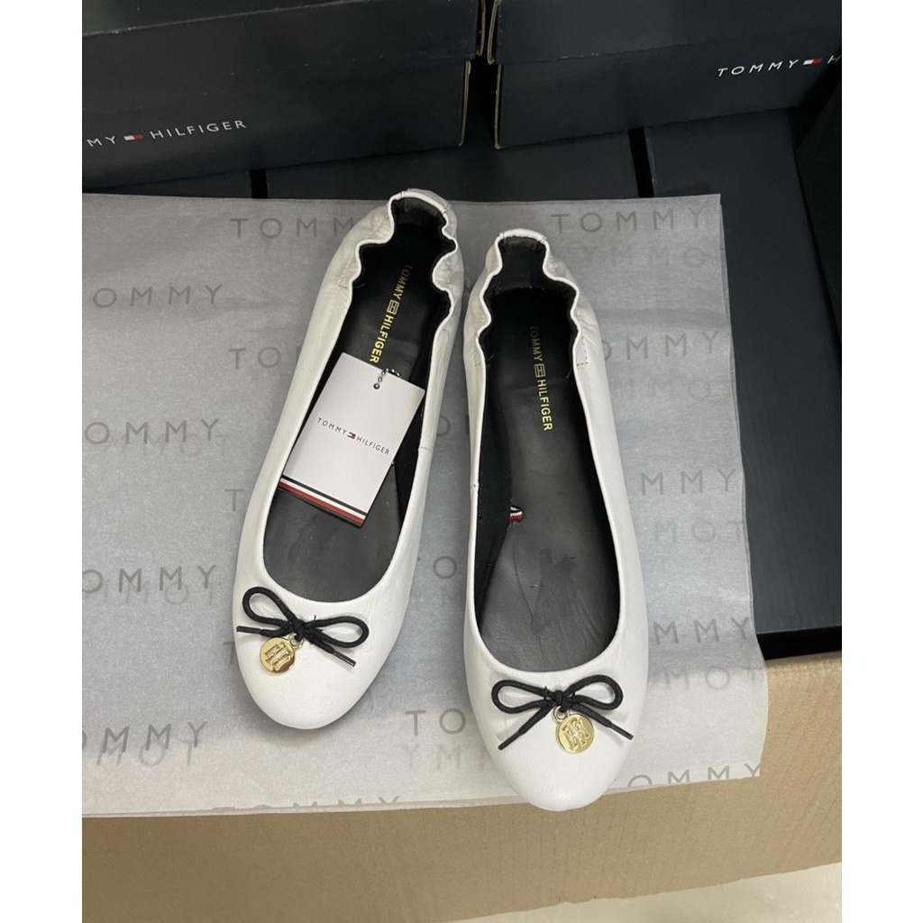 Giày bệt Tommy nơ dây, mũi tròn