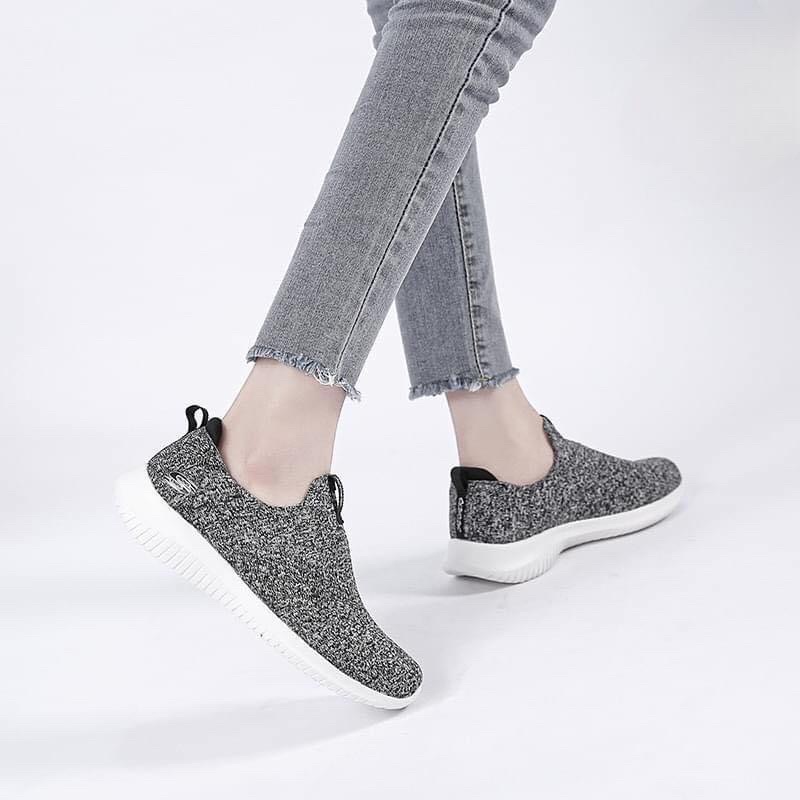 Giày lười Skecher nữ vải thun co giãn ko bai xù