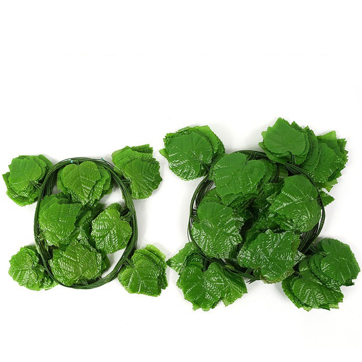 Dây lá nho giả trang trí tường rào - dây lá nhân tạo không gian xanh trang trí sân vườn, ban công, tiểu cảnh