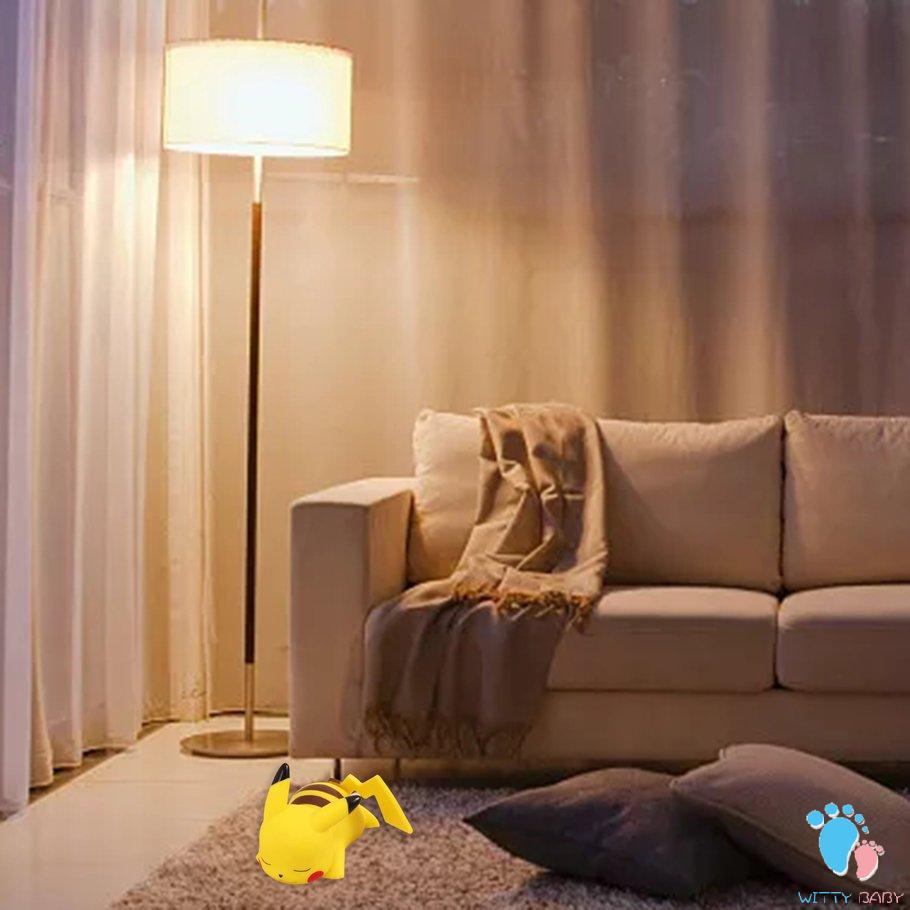 Night Light Creative Cartoon Pikachu Soft Bedroom Bedside Lamp Ornaments Luminous Toys Children's Birthday Gifts