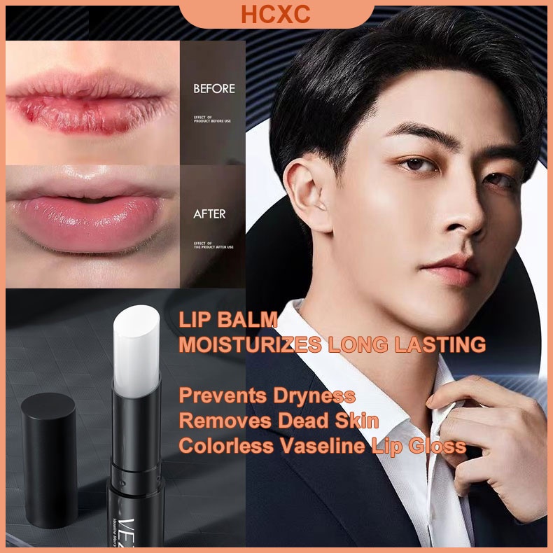 Son Dưỡng Môi Giữ Ẩm Lâu Trôi Làm Mềm Đường Viền Môi Ngăn Ngừa Khô Tẩy Tế Bào Chết Không Màu Vaseline Cho Nam