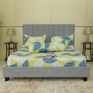 Bộ drap gối cotton in hoa 160x200cm, 180x200cm hometex