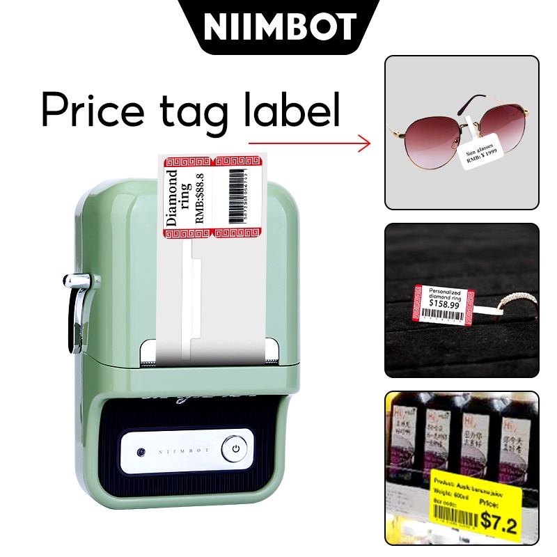 Miếng dán trang trí NIIMBOT B21 / B3S họa tiết hoạt hình đáng yêu ngộ nghĩnh