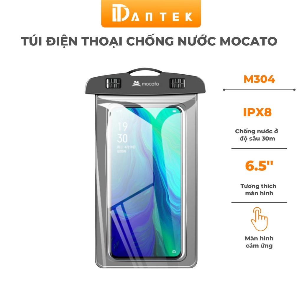 Túi Đựng Điện Thoại Chống Nước Mocato M304 chống nước IPX8 quay phim chụp ảnh dưới nước đi mưa đi biển du lịch