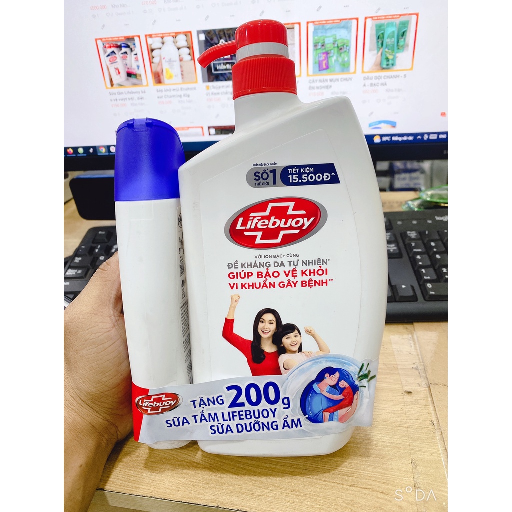 Sữa tắm Lifebuoy bảo vệ vượt trội , diệt khuẩn 99%