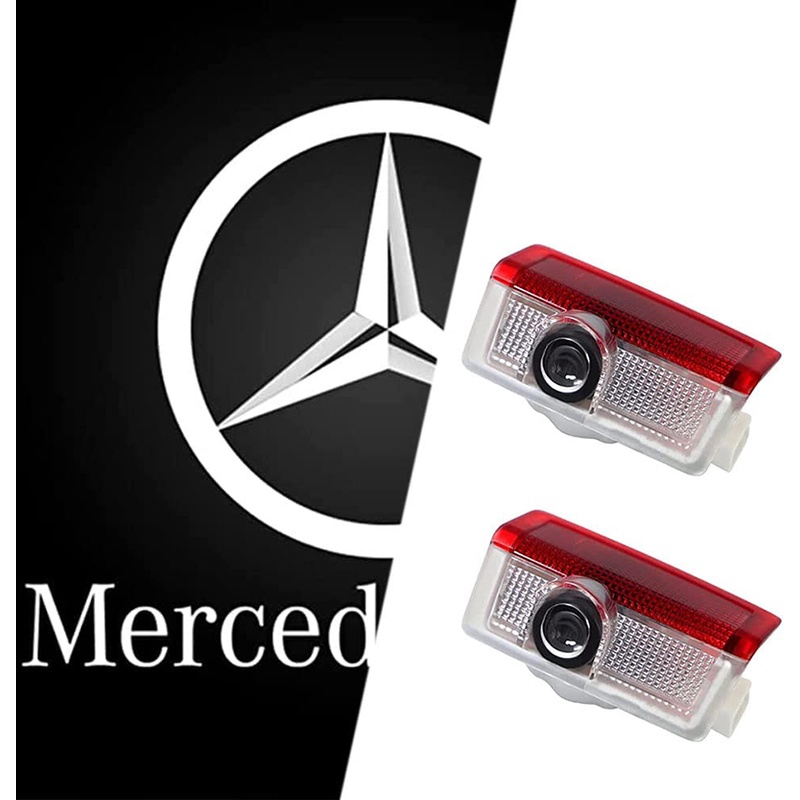 Bộ 2 Đèn LED Chiếu Logo Gắn Cửa Xe Hơi Cho A C E GLA GLC GLE GLS Class W177 W205 W213 (A / C / E / GLA / GLC / GLE / GLS)