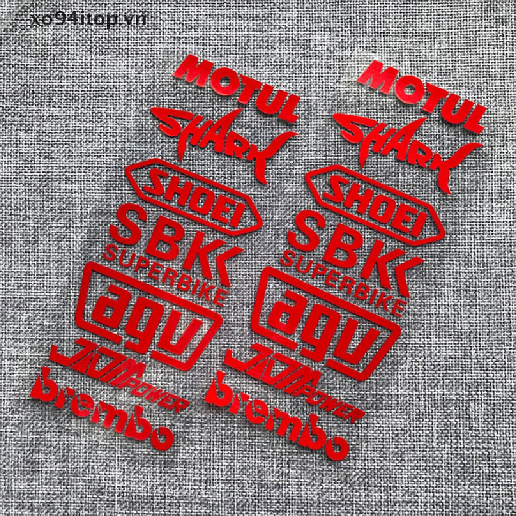 Miếng Dán Trang Trí Mũ Bảo Hiểm Xe Hơi / Xe Máy Màu Laser