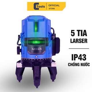 Máy bắn cốt,Máy lazer cân bằng 5 tia xanh Akuza lazer xây dựng C32