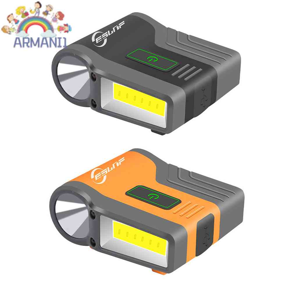 Đèn Pha LED COB Cảm Ứng Chống Nước Kẹp Mũ Thể Thao