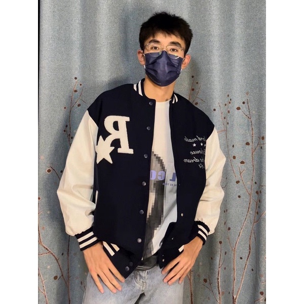 Áo khoác Varsity logo thêu chữ R phong cách đường phố ulzzang,hiphop cho nam nữ