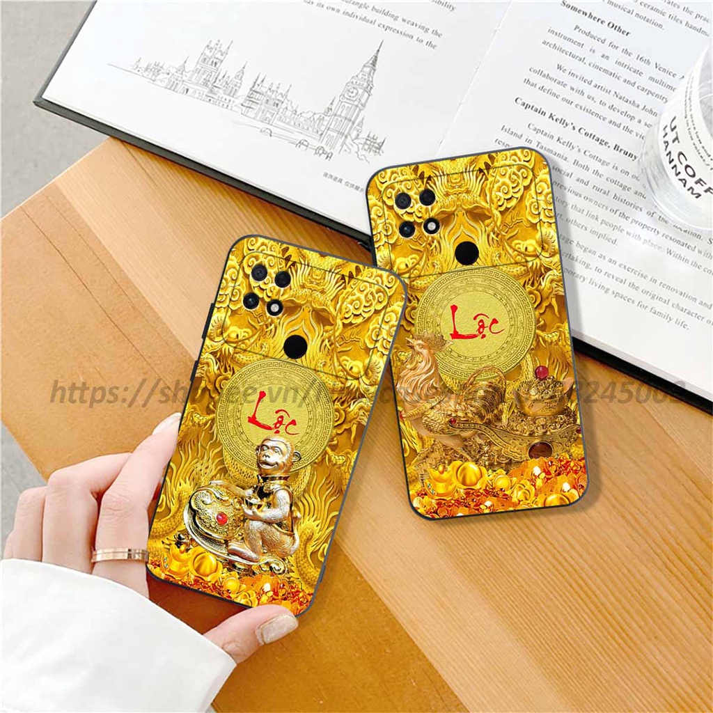 Ốp Xiaomi Poco C40 in hình 12 Con Giáp Tài Lộc 3D