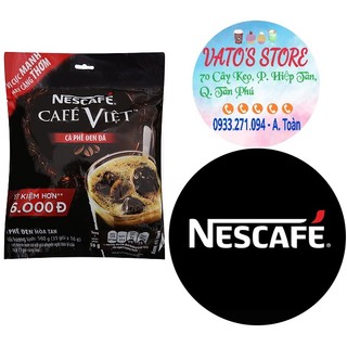 Combo 5 bịch cà phê hòa tan nescafé café việt cà phê đen đá / nescafe cafe việt đen đá 560g