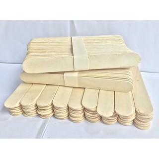 25 Que đè lưỡi 1.8cm x 15cm, que kem gỗ hanmade