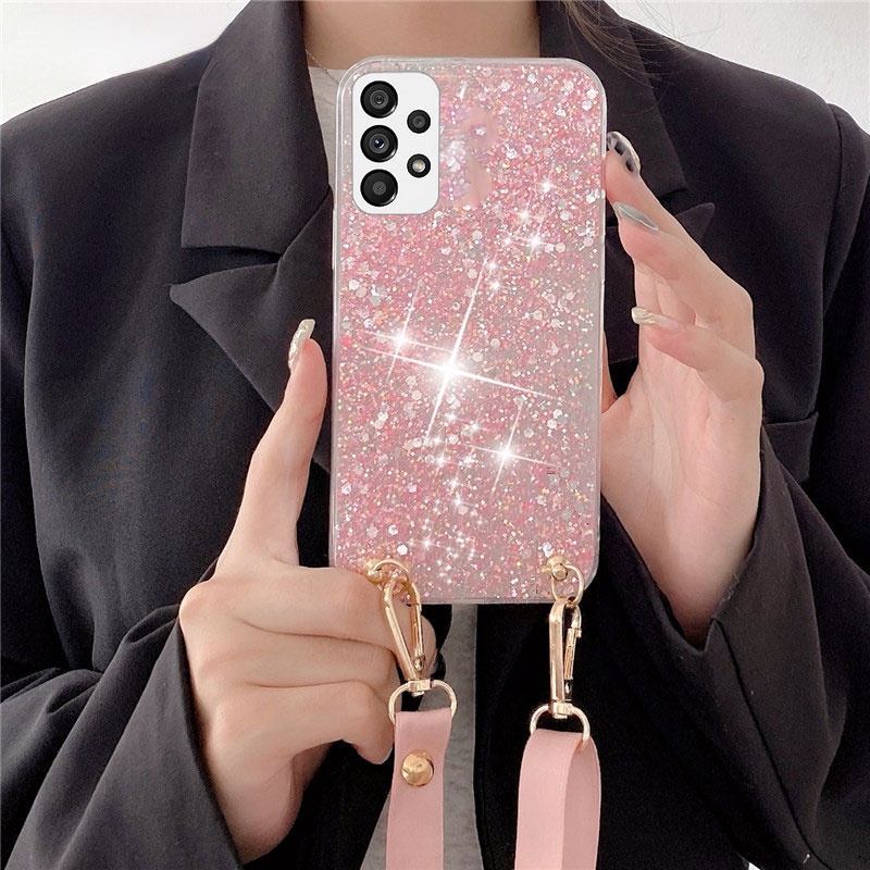 Ốp Điện Thoại Silicon Dẻo Đính Sequin Lấp Lánh Cho Samsung Galaxy S23 Ultra Plus Samsung S23 Plus S22 Ultra Samsung S23