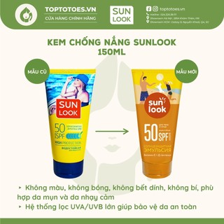 Kem chống nắng Sunlook SPF50 chống nước, chống nắng phổ rộng cho mặt và cơ thể