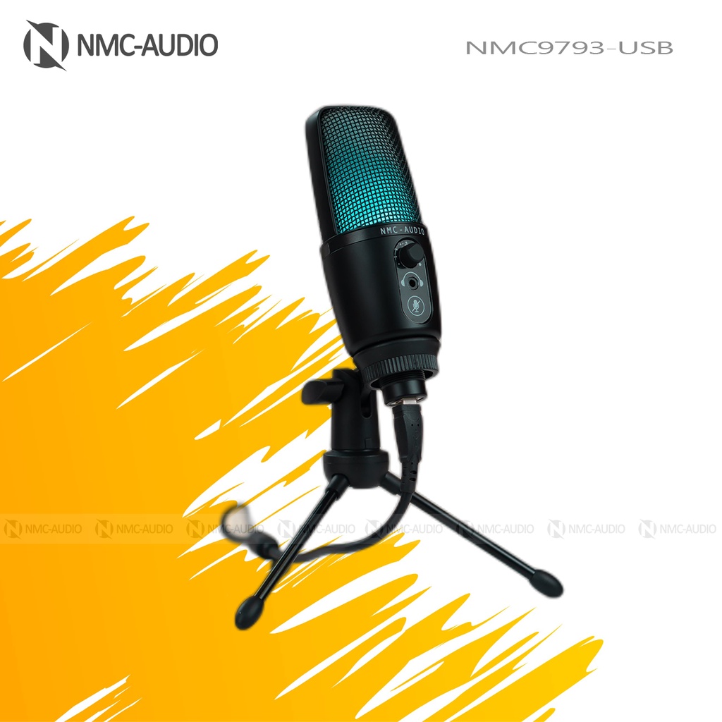Micro thu âm NMC9793 USB, thu Podcast, giọng hát, dạy học, streaming, họp trực truyến 24bit/192kHz