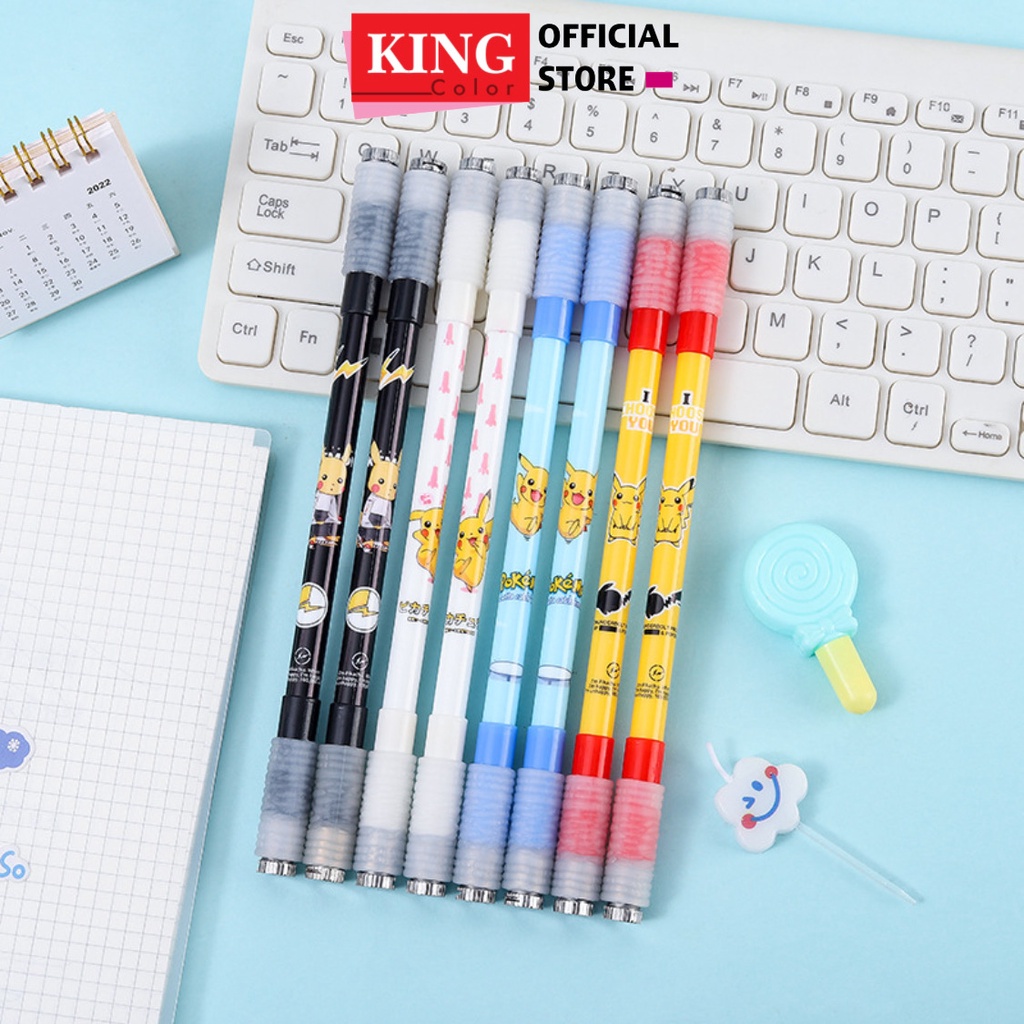 Bút Quay Nghệ Thuật Phát Sáng Mod Có Đèn Led Đổi Màu Cá Tính Với Sao Bơ Viết Mực Xoay đẹp Dễ Thương Pen Spinning