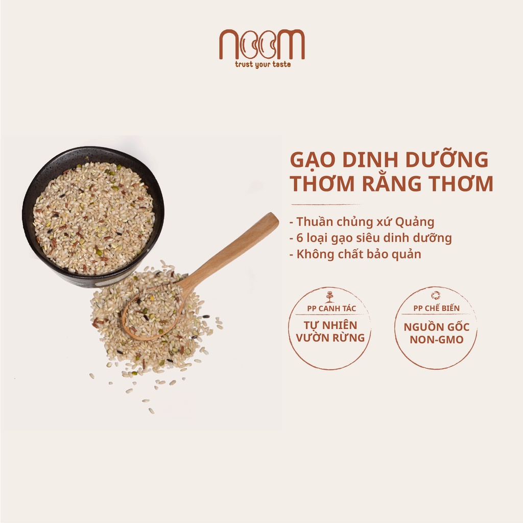 Gạo Dinh Dưỡng Noom Từ 6 Loại Gạo Hữu Cơ 1kg - NoomFood