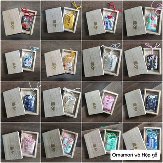 Quà tặng ý nghĩa set omamori và hộp gỗ [Tặng vỏ nhựa]