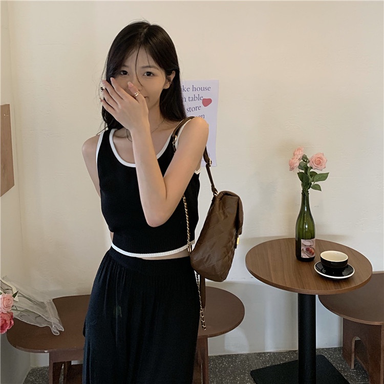 ZHELIHANGFEI Bộ Áo Cardigan Dệt Kim Tay Dài + Quần Lưng Cao Quyến Rũ Thời Trang Cho Nữ