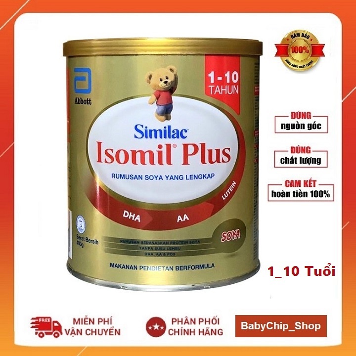 Combo 6 Lon Sữa Similac Isomil, Isomil Plus 400g [Date 2024].....: