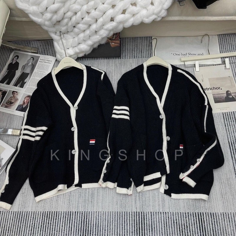 Áo Len Cadigan Thom Viền